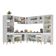 Cozinha Completa De Canto Veneza Gw Mp2047 Branca