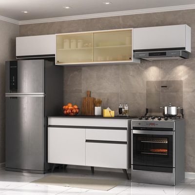 Armário De Cozinha Compacta 4 Peças Mp3698.964 Branco