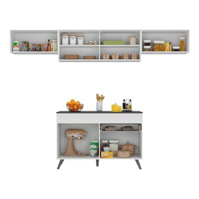 Armário De Cozinha Compacta 4 Peças Mp3698.964 Branco