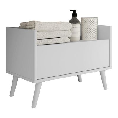 Gabinete Armário Banheiro 60Cm Multimóveis V3624 Branco