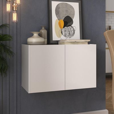 Aparador Buffet Suspenso 2 Portas Multimóveis Mp8000 Branco Branco