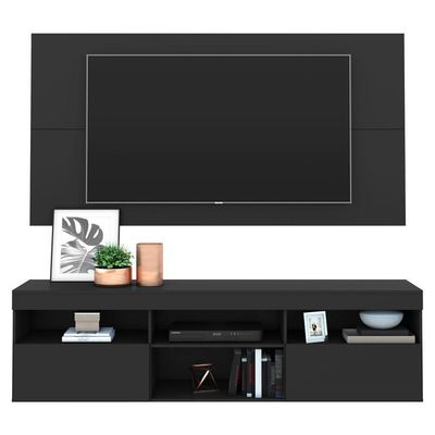 Rack Suspenso Com Painel Para Tv Até 65´´ Fg3299 Preto