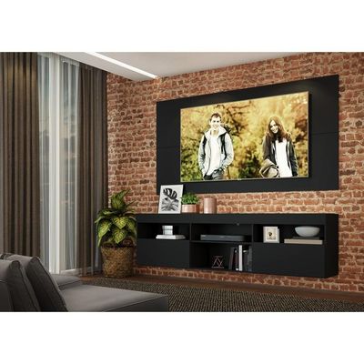 Rack Suspenso Com Painel Para Tv Até 65´´ Fg3299 Preto
