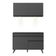 Armário De Cozinha Compacta 2 Peças Mp2012.895 Up Preto