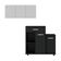 Kit Armário De Cozinha 3 Portas Com Balcão Multiuso Multimóveis Mp2234 Branco-preto Branco-preto