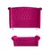 Kit Realeza Cabeceira De Cama Box E Calçadeira Baú King 195 Cm Suede Rosa Pink Do Lar Móveis