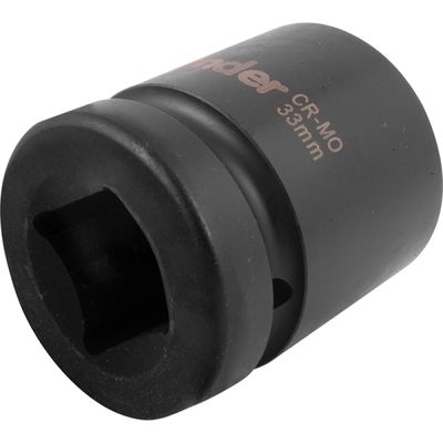 Soquete Sextavado Impacto Encaixe 1" 33mm Aço Cromo Vonder