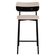 Banqueta Alta Bar Estofada Kit 2 Ella M25 Linho Areia-preto - Mpozenato