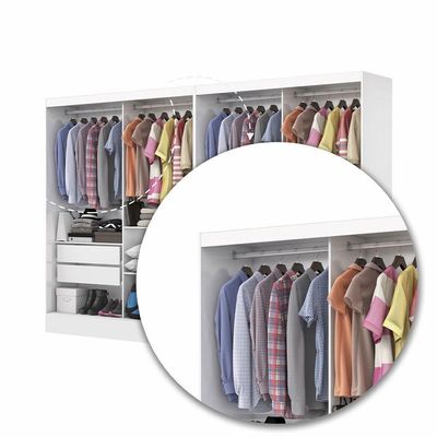 Closet Casal Belém 4 Portas Premium 4 Gavetas Carioca Móveis
