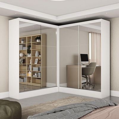 Closet Casal Belém 4 Portas Premium 4 Gavetas Carioca Móveis