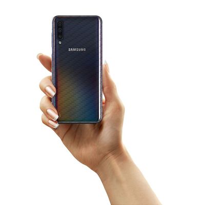 Película Traseira de Fibra de Carbono Transparente para Samsung Galaxy A50 - Gorila Shield