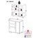 Cômoda Infantil Com 1 Porta E 3 Gavetas Flex Algodão Doce Multimóveis Mp4246 Branco