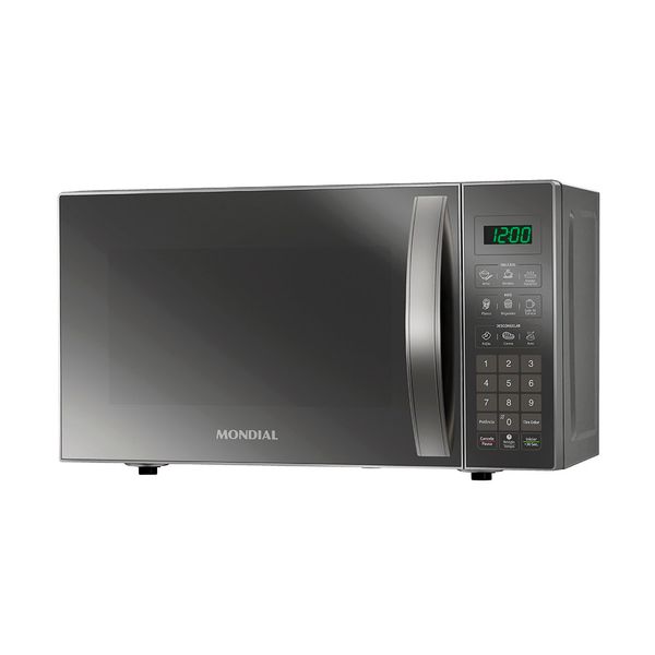 Micro-Ondas, Mondial, Cinza/Espelhado, 1200W, 127V - MO-01-21-E