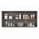 Armários De Cozinha Aéreo 3 Portas 120cm Kit 2 Honduras Cinza - Lumil
