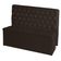 Kit Cabeceira De Cama E Calçadeira Baú Estrela King 195 Cm Suede Capitonê Marrom Casa Móveis E Decoração