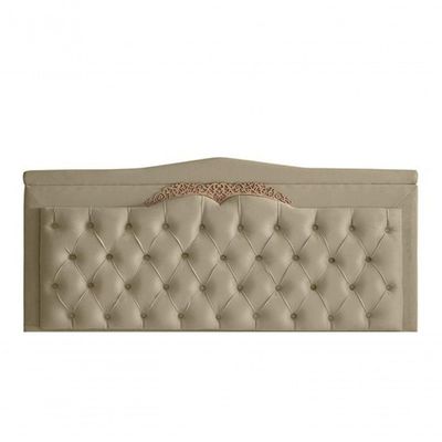 Kit Barcelona Cabeceira De Cama Painel E Calçadeira Baú King 195 Cm Suede Bege Do Lar Móveis E Decoração