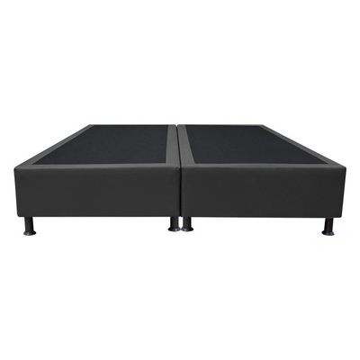 Base Box Para Cama Casal Queen 158x198cm Bipartido Liz S05 Sintético Preto - Mpozenato