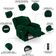 Poltrona Do Papai Reclinável Pietra Elétrica Led Massagem Fh9 Veludo Verde - Mpozenato