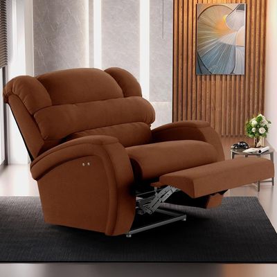 Poltrona Do Papai Reclinável Kalie Power Touch Usb Fh9 Veludo Terracota - Mpozenato