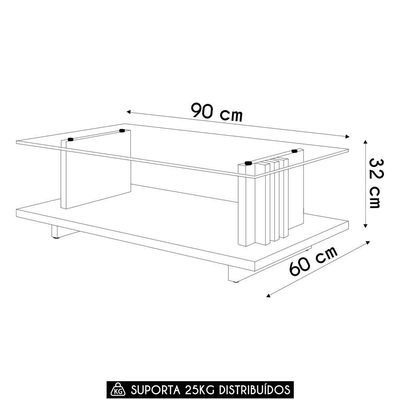 Mesa De Centro Com Detalhe Ripado Fire Z10 Cumaru-opala - Mpozenato