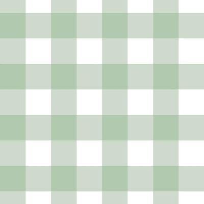 Papel De Parede Doce Estilo Xadrez Verde 82120