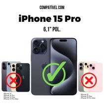 Kit Capa Magsafe Preta e Pelicula Defender Pro Privacidade para iPhone 15 Pro - Gshield