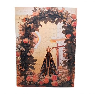 Quebra-cabeça Nossa Senhora Aparecida Mdf + Terço Especial