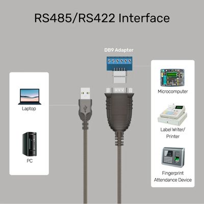 Conversor Serial Tx Rx Rs-232 Db9 Rs-485 Para Usb 2.0