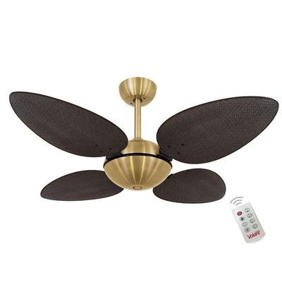 Ventilador Volare Off P Palmae Tabaco 220V E Controle Remoto 220V