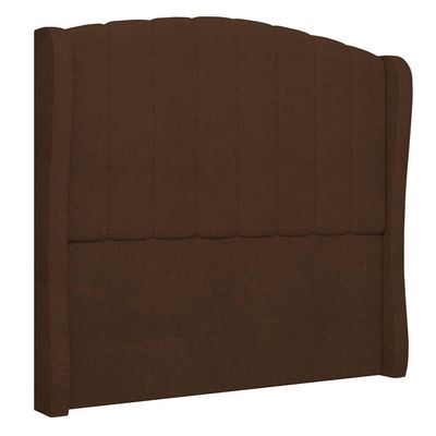 Cabeceira Casal Cama 140cm Glenda I02 Bouclê Marrom - Mpozenato