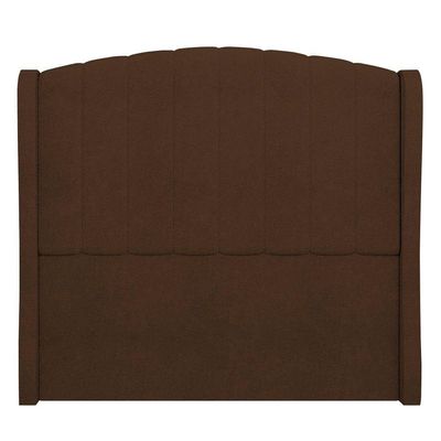 Cabeceira Casal Cama 140cm Glenda I02 Bouclê Marrom - Mpozenato