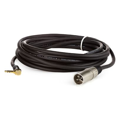 Cabo Profissional XLR Macho para P2 90 Graus Estereo - 35 Metros