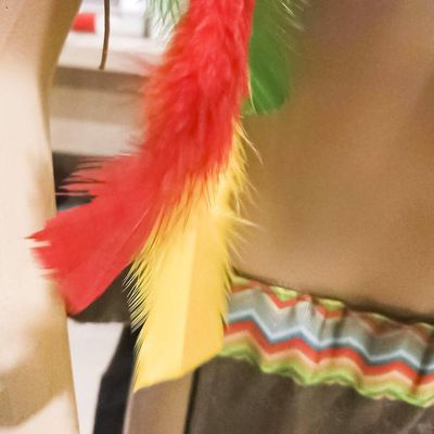 Fantasia índio Apache Infantil Com Tanga E Acessórios Tamanho M