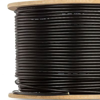 Cabo Manga 2X22 AWG - sem blindagem Preto - 4 Metros