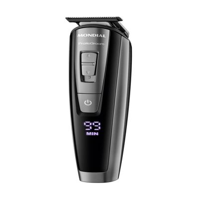 Aparador de Pelos PraticGroom Mondial Preto 6W Bivolt - BG-09 BIV