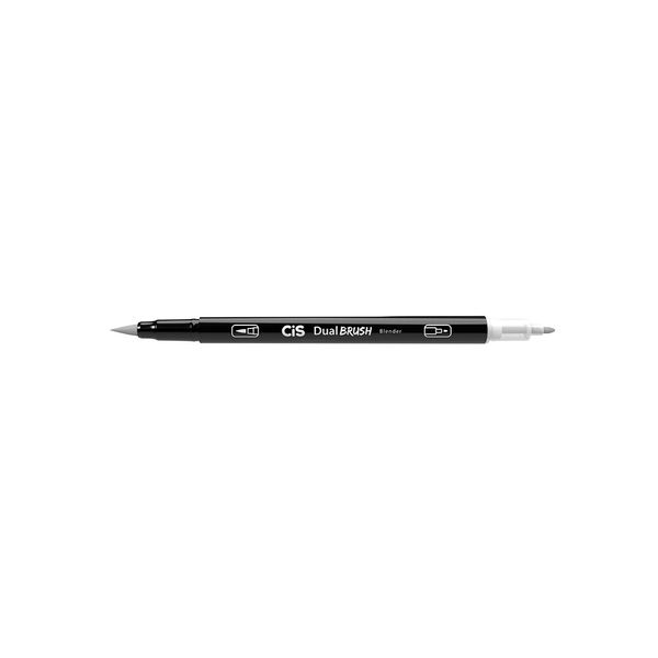 Marcador Artístico Cis Grafite Duo Brush Blender Pontas Pincel e Chanfrada Incolor