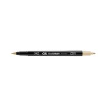 Marcador Artístico Cis Dual Brush Fine Aquarelável Bege 0.8mm