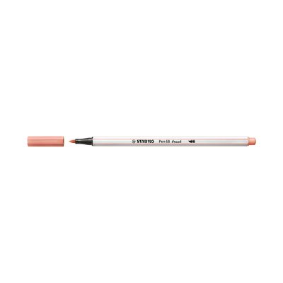 Caneta Hidrográfica Stabilo Pen 68 Brush Aquarelável Salmon