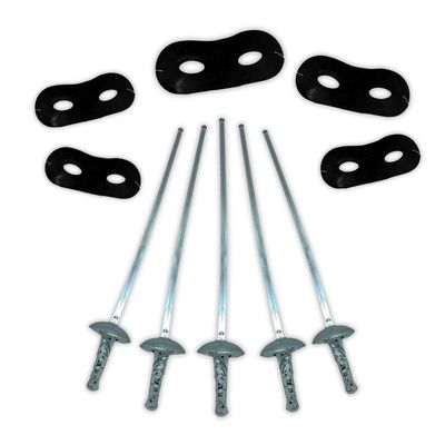 5 Kit Fantasia Zorro Com Máscara E Espada