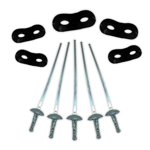 5 Kit Fantasia Zorro Com Máscara E Espada