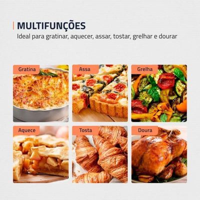 Forno Elétrico Mondial 42L FR-42 Preto 220V