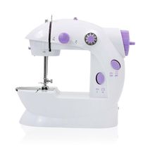 Mini Máquina De Costura Reta Portátil Bivolt Doméstica Compacta Branco
