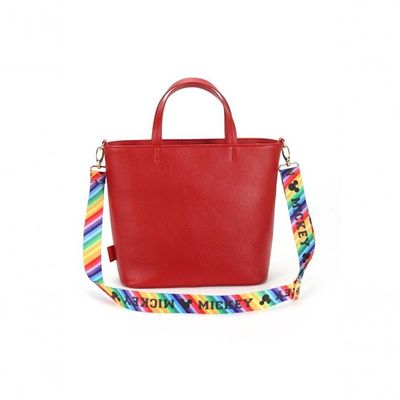 Bolsa Shopper Mickey Stamp Vermelho - Unico Vermelho