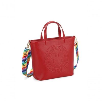 Bolsa Shopper Mickey Stamp Vermelho - Unico Vermelho