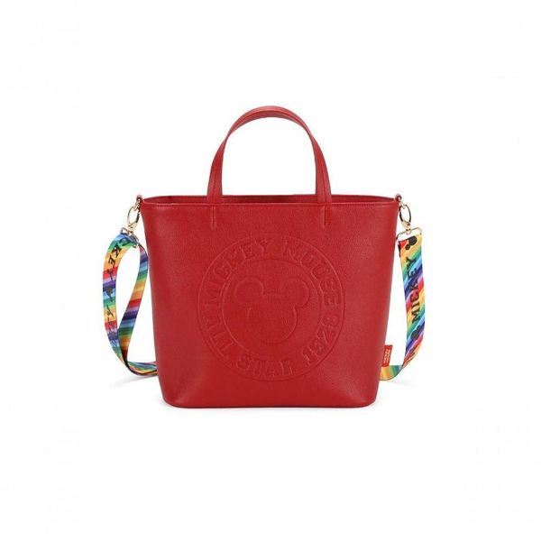 Bolsa Shopper Mickey Stamp Vermelho - Unico Vermelho