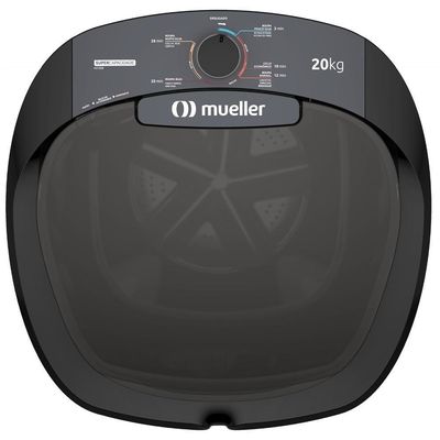 Tanquinho De Lavar Roupa Mueller 20 Kg Semiautomático MLT20B Preto 110V