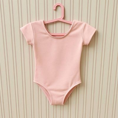 Collant Manga Curta Infantil com Forro Rosa Bailarina Poliamida Tamanho 6 Colombina