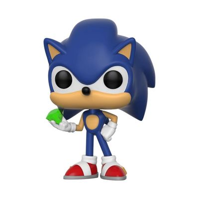 Boneco Funko Pop! Sonic The Hedgehog - Sonic With Emerald