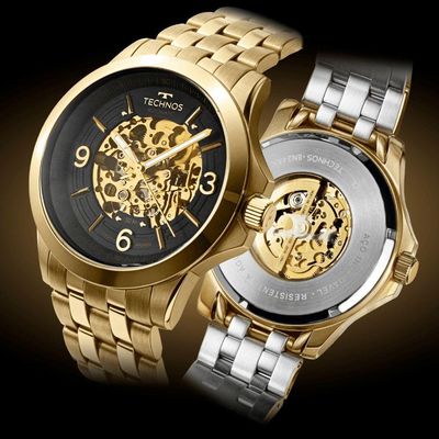 Relógio Technos Masculino Automático Dourado - 8n24ak/4p 8n24ak/4p