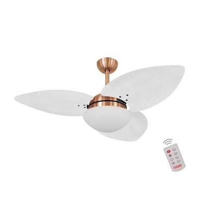 Ventilador De Teto 3 Pás Palmae Branco 127v C/ Controle 110V